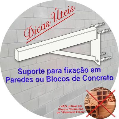 Suporte Pia Parafusar Bancada Aparador 30 Cm Branco