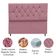 Cabeceira Para Cama Box Estofada King 195 Cm Suede Madri rosê