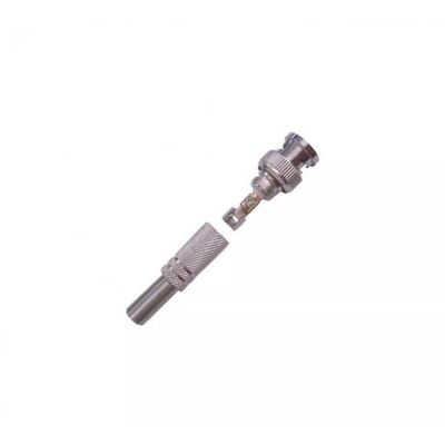 Conector Bnc Macho Com Mola E Parafuso 4Mm Pacote 10 Peças