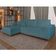 Sofá 4 Lugares Mônaco Com Chaise Esquerdo Linho Azul Claro