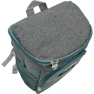 Mochila Térmica Cooler 18 Litros Impermeável Portátil Quente Frio Com Abridor De Garrafa cinza
