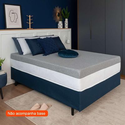 Colchão Viúva Guldi Dream Mola Ensacada (30x128x188) Cinza e Branco