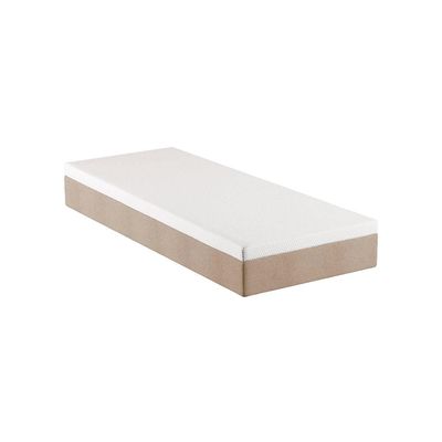 Colchão Solteiro Guldi Comfort com Massageador Quântico Molas Ensacadas (30x88x188) Branco e Bege
