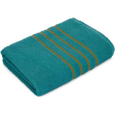 Jogo De Toalha Montreal Banho + Rosto Dourado 100% Algodão Alta Absorção Verde Jade