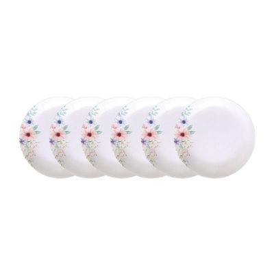 Kit Prato Fundo Tramontina Floratta Em Porcelana Decorada 22 Cm 6 Peças Tramontina