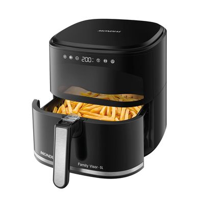 Fritadeira Sem Óleo Air Fryer Digital 5L  Mondial  Preto  2000W- AF-50-DV 127V