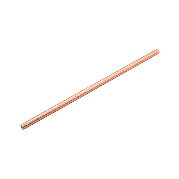 Canudo Papel Silver Liso Rose Gold com 15 unidades