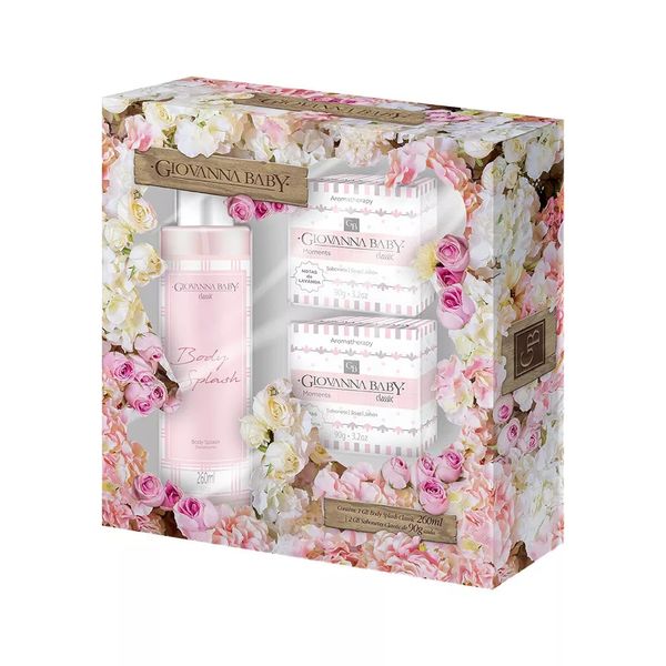 Kit Colônia 260ml + Sabonete Giovanna Baby Flores Kit Colônia 260ml + Sabonete Giovanna Baby Flores