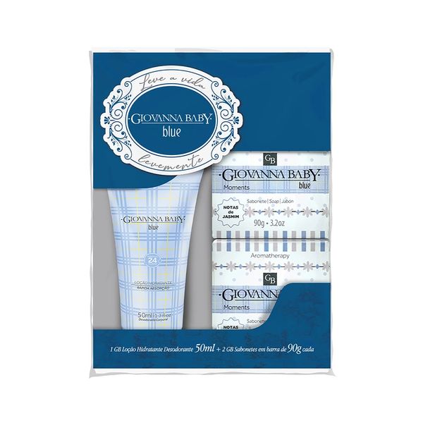 Kit Loção Hidratante + Sabonete Giovanna Baby Blue Kit Loção Hidratante + Sabonete Giovanna Baby Blue