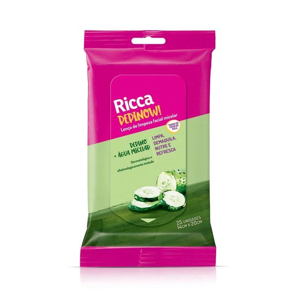 Lenço de Limpeza Facial Ricca Micelar Lenço de Limpeza Facial Ricca Micelar