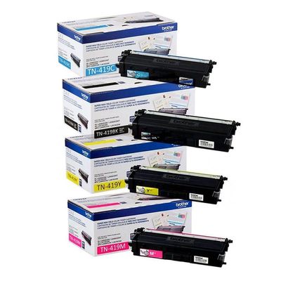 Kit De Toner Brother Tn-419 (4 Cores) Original Tn419 419bk 419y 419m 419c