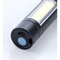 Mini Lanterna Tática Com Led E Zoom Recarregável Usb Lanterna De Mão