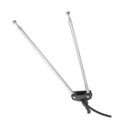 Antena Telescopica Para Tv Dupla 5 Estagios Cabo Fita 1 Metro
