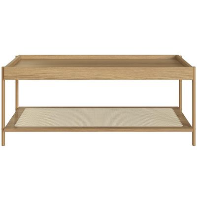Conjunto Mesa de Centro e Mesa Lateral Para Sala Industrial Indy A03 Hanover Dourado - Lyam Decor