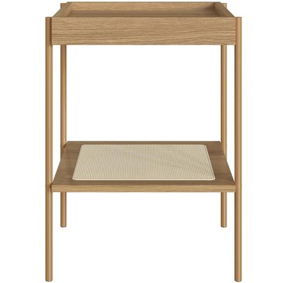 Conjunto Mesa de Centro e Mesa Lateral Para Sala Industrial Indy A03 Hanover Dourado - Lyam Decor