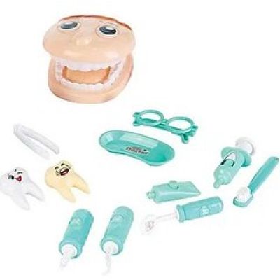 Kit Dentista Infantil Grande Verde 16 Peças Fenix