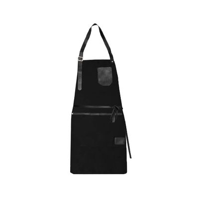 Avental Preto Couro Chef de Cozinha Barista Barbearia 10un