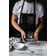 Avental Preto Couro Chef de Cozinha Barista Barbearia 10un