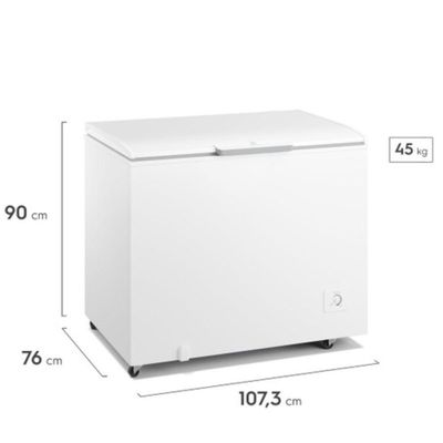 Freezer Horizontal Electrolux 314 Litros Tecnologia Inverter HI330 Branco 220V