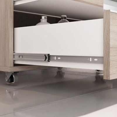 Conjunto Gabinete Banheiro Creta 60cm (gabinete+espelheira+cuba) Madeirado Inteiro
