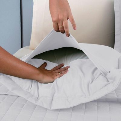 Kit Cobre Leito Colcha Bellini Casal Padrão Dupla Face Percal 300 Fios Textura Matelassê 3 Peças - Branco