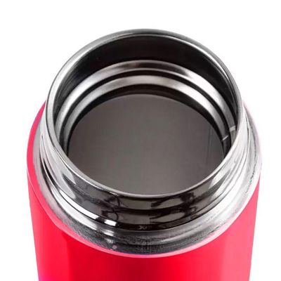 Garrafa Térmica De Inox Portátil 500ml Quente Frio Tampa Borracha Vedação água Café Chá Vermelho