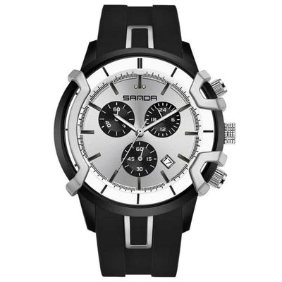 Relógio De Quartzo Masculino Design Esportivo Criativo à Prova D 'água Branci