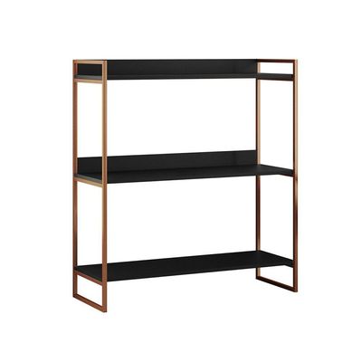Nicho 3 Prateleiras 95cm Industrial Córdoba Cobre E Preto