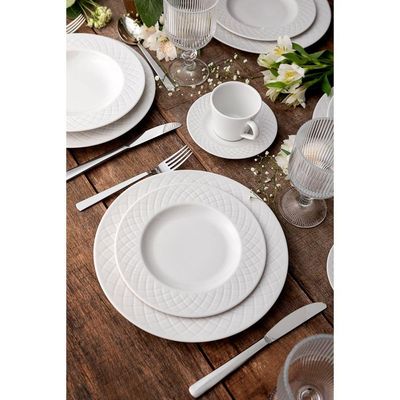 Conjunto Xícara E Pires De Chá Tramontina Ingrid Em Porcelana Decorada 185 Ml 2 Peças