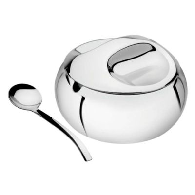 Kit Para Farinha, Açúcar Porta Guardanapo E Paliteiro Tramontina Service Em Aço Inox 14 Cm 2 Peças