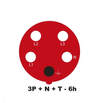Tomada de Acoplamento Industrial 3P+N+T 16 A 380-415 Vca 6 H Tramontina