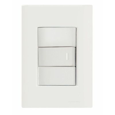 Conjunto 4x2 com 1 Interruptor Paralelo 10 A 250 V Tramontina Giz Branco