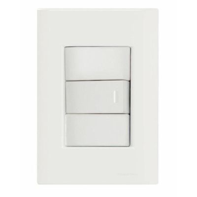 Conjunto 4x2 com 1 Interruptor Paralelo 10 A 250 V Tramontina Giz Branco