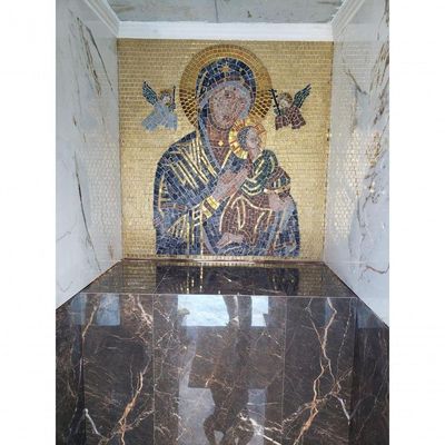 Mosaico Da Nossa Senhora Do Perpetuo Socorro Tamanho 150x150cm