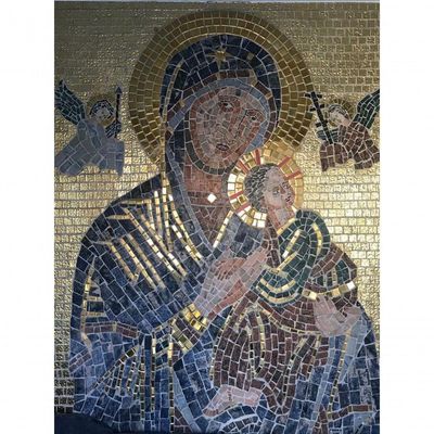 Mosaico Da Nossa Senhora Do Perpetuo Socorro Tamanho 150x150cm