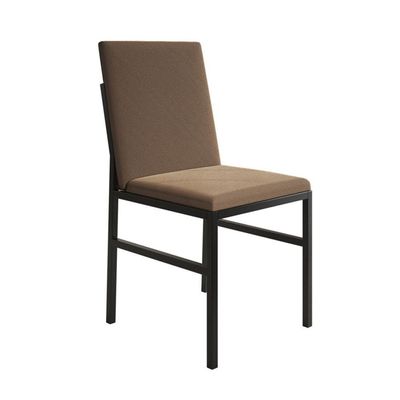 Conjunto De Jantar Mesa Mônaco 90cm Tampo Imbuia Com 4 Cadeiras Estofadas Marrom Preto