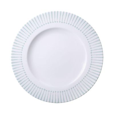 Prato Raso Tramontina Monocroma Em Porcelana Decorada 28 Cm