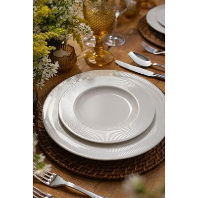 Prato Sobremesa Tramontina Nexus Em Porcelana Decorada 21 Cm