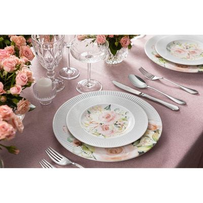 Prato Sobremesa Tramontina Ornatta Em Porcelana Decorada 21 Cm
