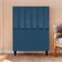Cabeceira Decorativa Elen Para Cama De Solteiro 90cm Suede Azul-marinho, Suede