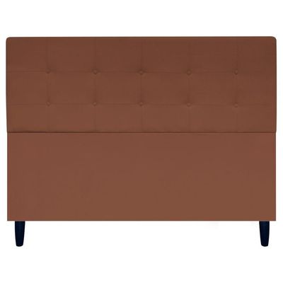 Cabeceira Cama Ivy Para Cama Queen 160 Cm Suede Terracota, Suede