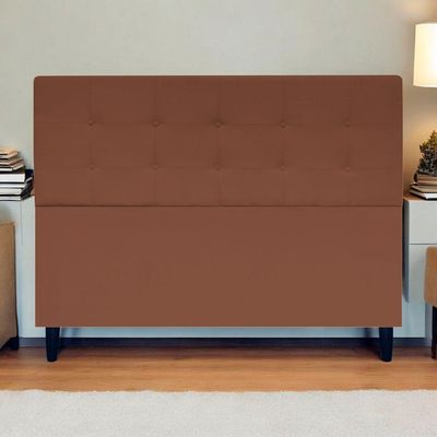 Cabeceira Cama Ivy Para Cama Queen 160 Cm Suede Terracota, Suede
