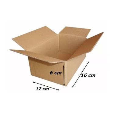 Caixa De Papelão 50 Unidades 16X12X6 Cm