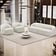 Sofá 3 Lugares Curvo Orgânico com 02 Poltronas Para Sala Living 220cm Barolo L06 Bouclê Off White - Lyam Decor