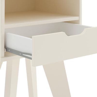 Mesa Lateral Retangular Vip Off White