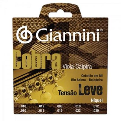 Encordoamento Para Viola Gesvnl Serie Cobra Aco Leve Giannini