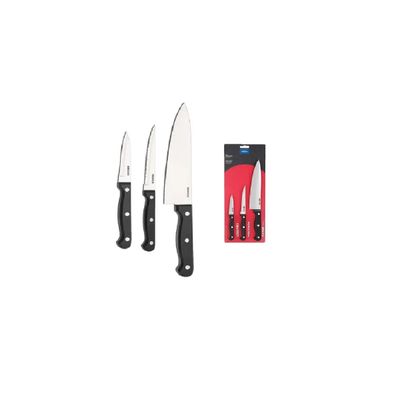 Conjunto de facas Inox Suprema Brinox Multiuso - 3 peças