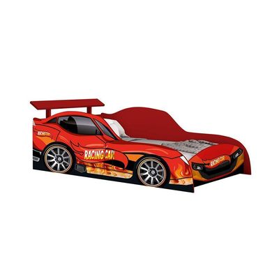 Cama De Solteiro Carros Menino Vermelho Racing Car Vermelho