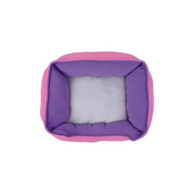 Cama Retangular PP Rosa e Roxa