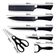 Kit Jogo Facas Churrasco Cozinha 6 Peças Aço Inox Facas